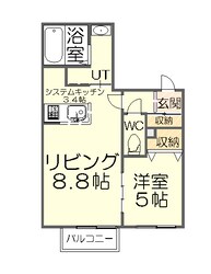 マンショングリーンの物件間取画像